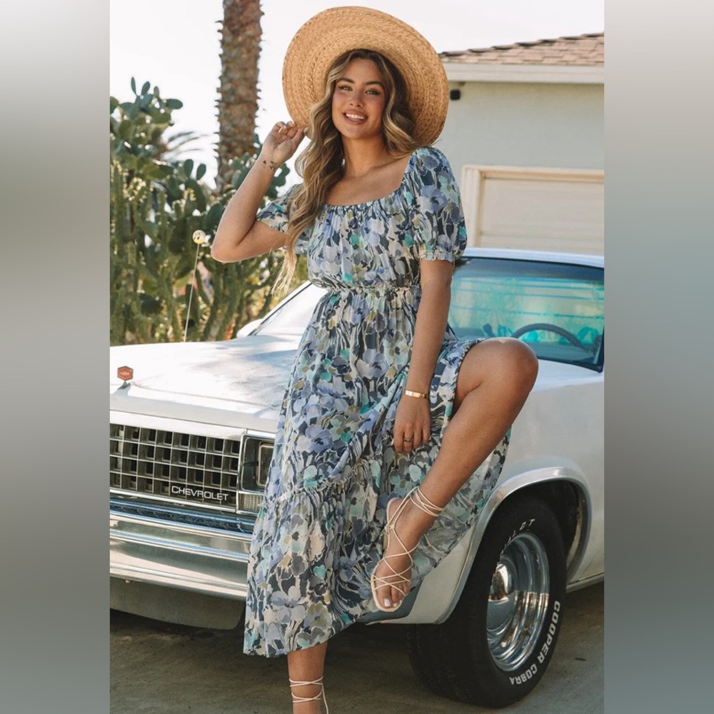 Lovestitch You And Me Floral Maxi Dress